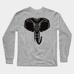 Elephant Black Long Sleeve T-Shirt